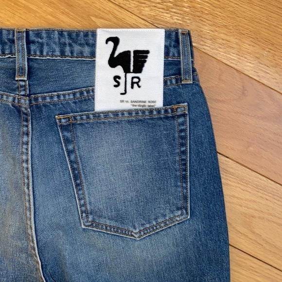 NWT Sandrine Rose Straight Fit Boyfriend Jean with distressing, size 30 - Picture 9 of 12